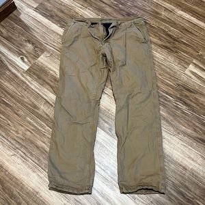 Eddie Bauer Fleece Lined Canvas Pant